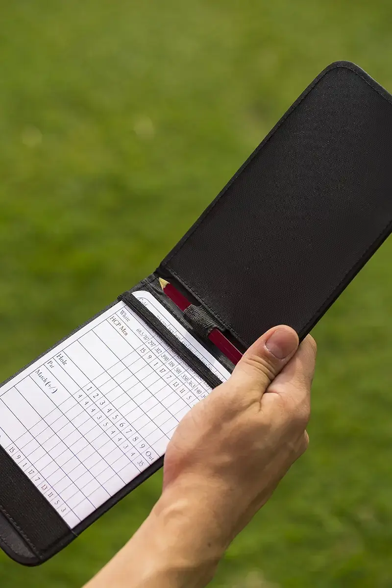 Callaway Leather Golf Scorecard Holder — Callaway