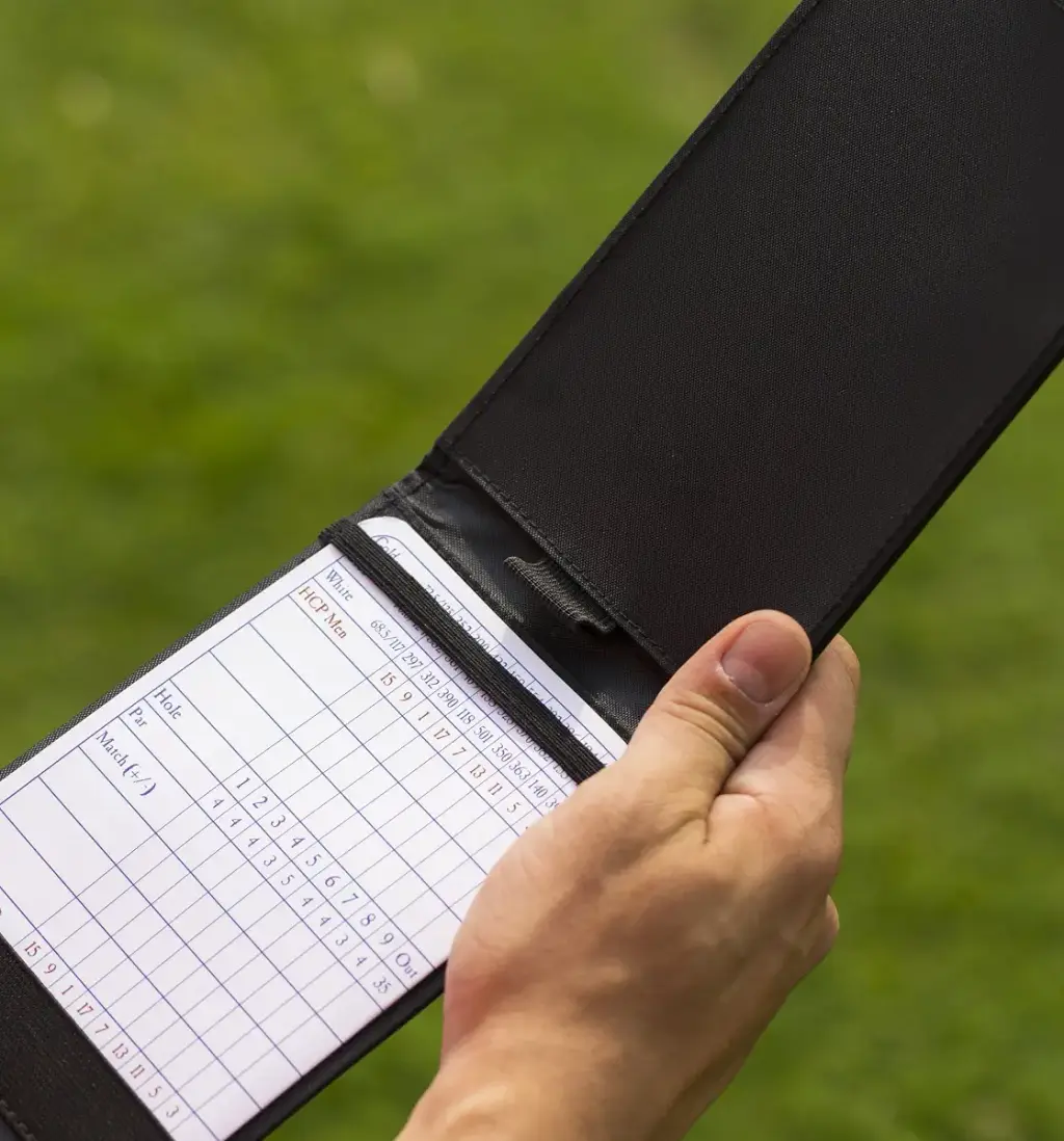 Callaway Leather Golf Scorecard Holder — Golf