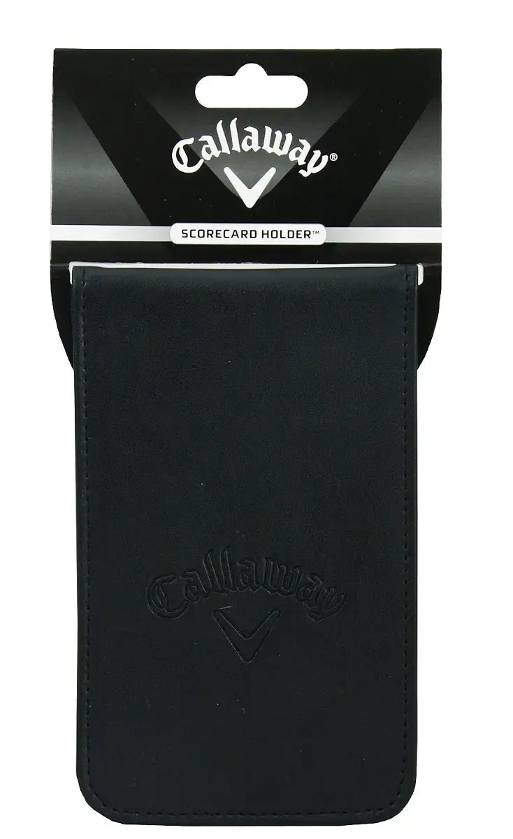 Callaway Leather Golf Scorecard Holder — Golf