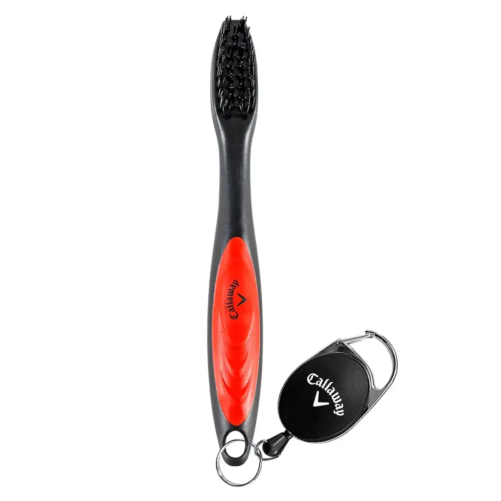Callaway Premium Golf Club Brush for Golf Clubs and Golf Shoes with Retractable Cord — Callaway