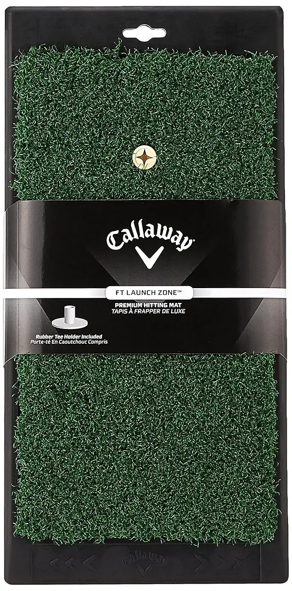 Callaway Super-Sized FT Launch Zone Hitting Mat w/Weighted Rubber Base 8" x 16" — Golf