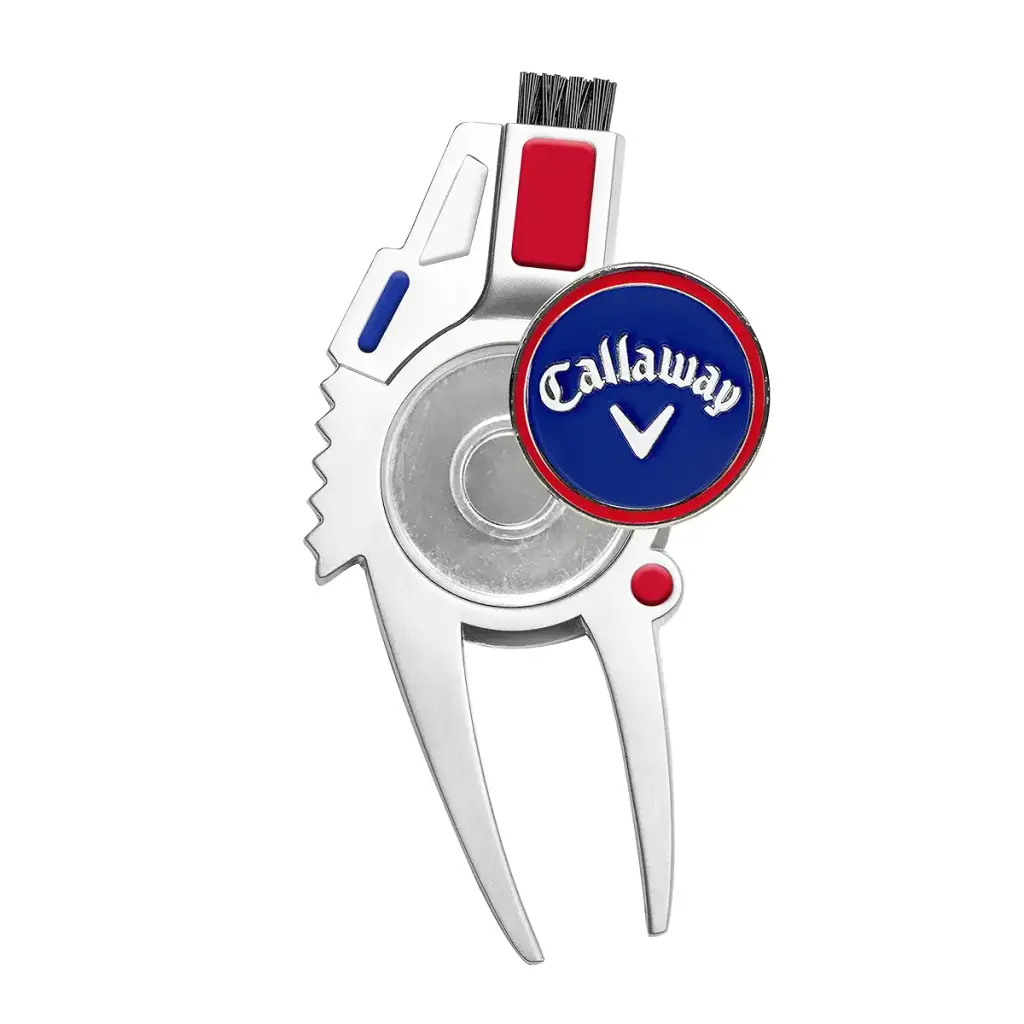 Callaway unisex adult Red, & Callaway 4 in 1 Divot Tool Red White Blue, Red, White Blue — Callaway