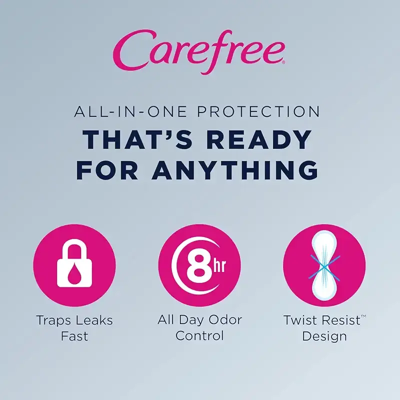 Carefree Thong Regular Liner (Pack of 1) Unscented 49 Count — Carefree