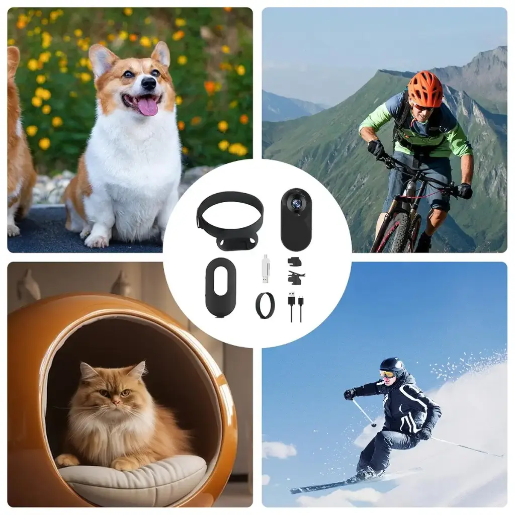 Cat Collar Camera For Pet - Hd 1080P Wireless Cameras & Monitors | Mini Pet Camera For — Pet