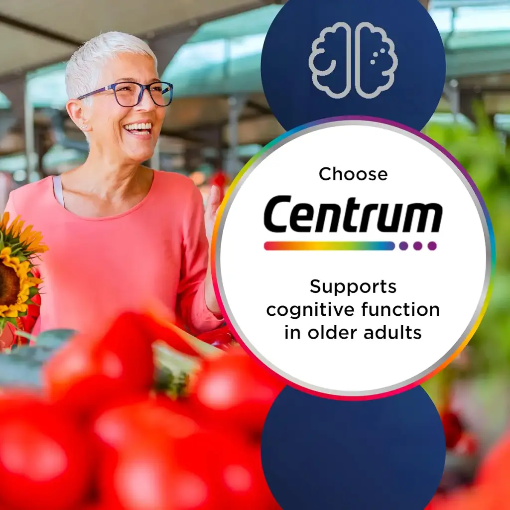 Centrum Advance 50+ Multivitamin & Mineral Tablets 24 essential nutrients including — Vitamins