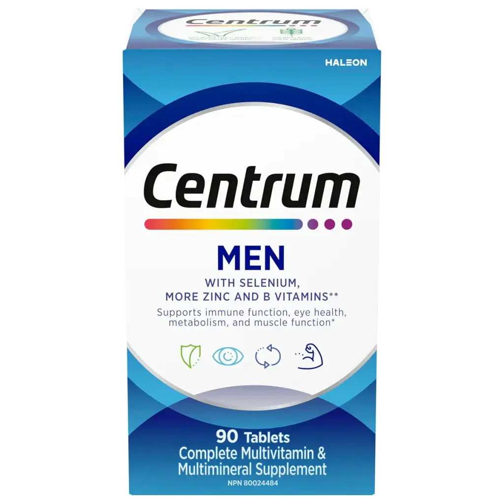 Centrum Men Multivitamins/Minerals Supplement 90 Tablets (Packaging May Vary) 90 count (Pack of 1) Supplement