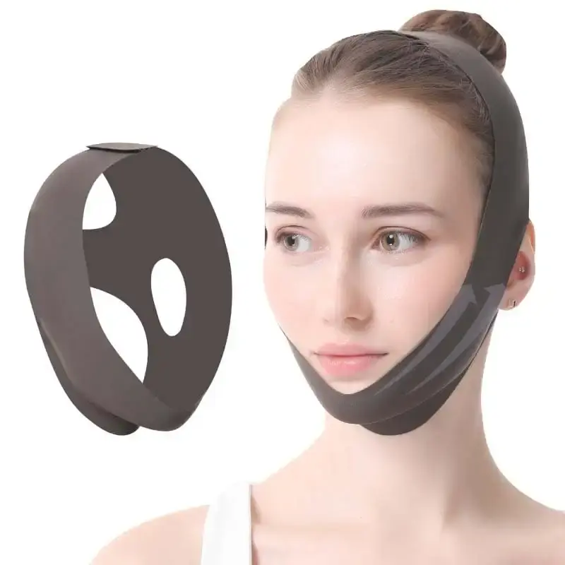 Chin Strap for CPAP Users adjustable breathable anti-snoring device anti-snoring chin strap effective in reducing snoring comfortable sleep anti-snoring strap for both men and women (black)