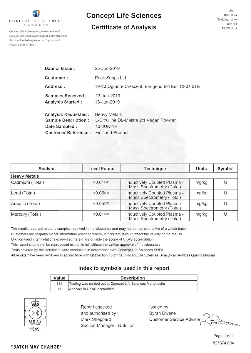 Citrulline Malate Powder 100g | Pure | 2 to 1 Ratio — Powder