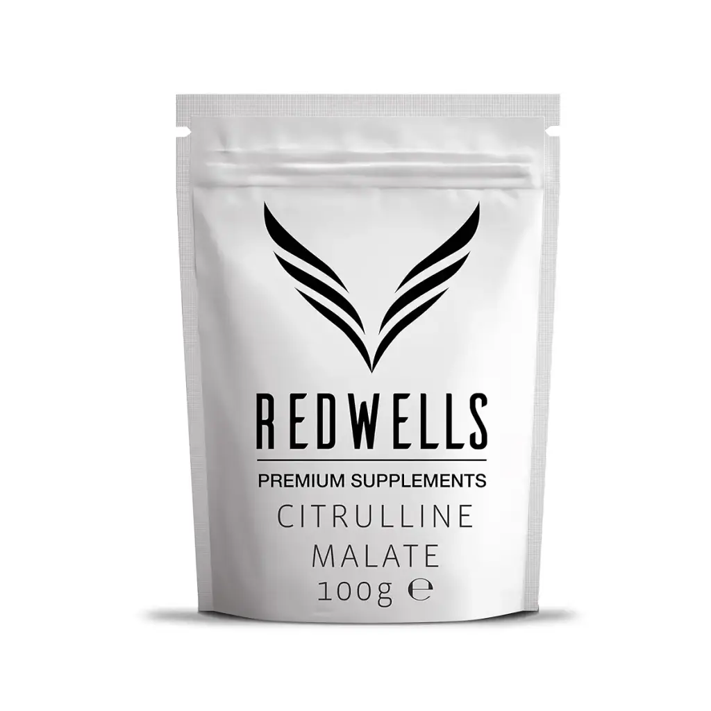 Citrulline Malate Powder REDWELLS 2:1 Ratio Amino Acid GMO Free - 100g Pack 100 g (Pack of 1)