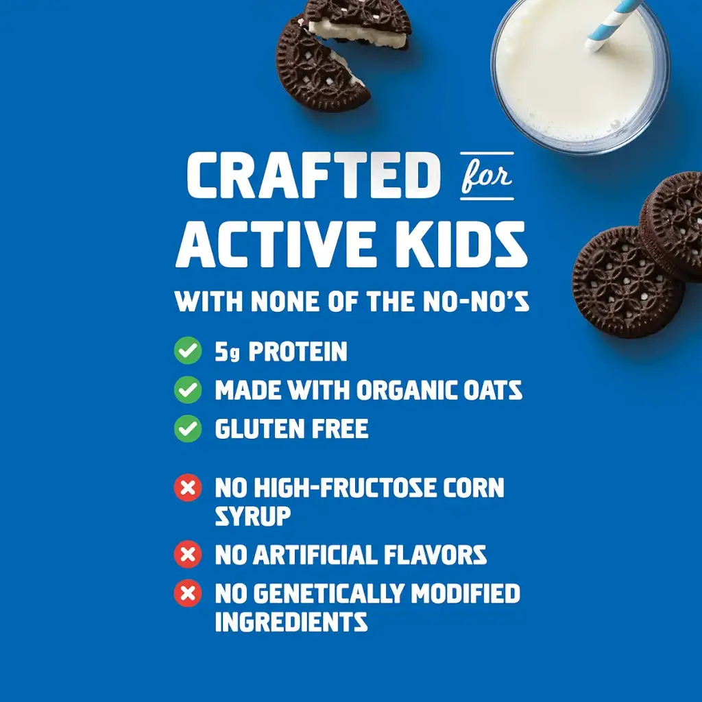 CLIF KID ZBAR - Protein Granola Bars - Cookies and Creme Flavor - Non-GMO - Organic — 1.27 oz