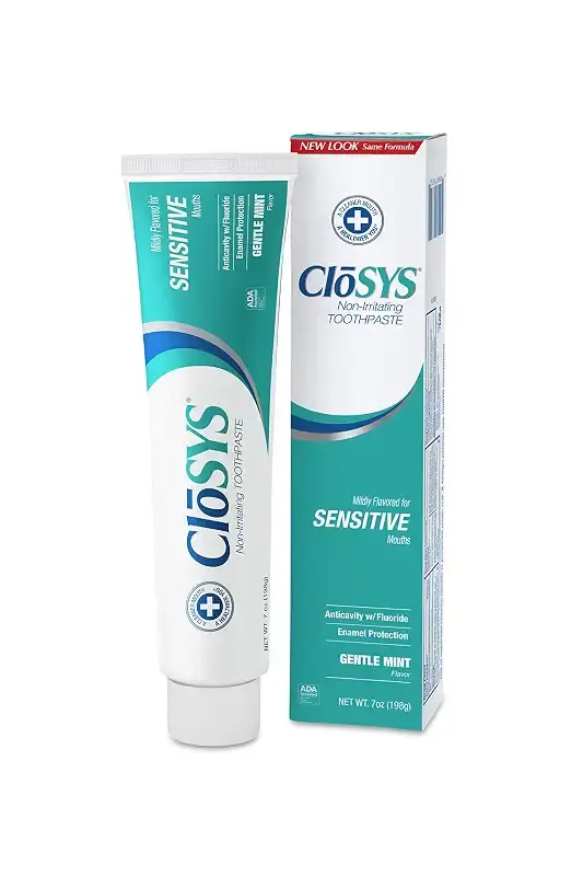 CloSYS Fluoride Toothpaste, 7 Ounce, Gentle Mint, Whitening, Enamel Protection, Sulfate Free 7 Ounce (Pack of 1)