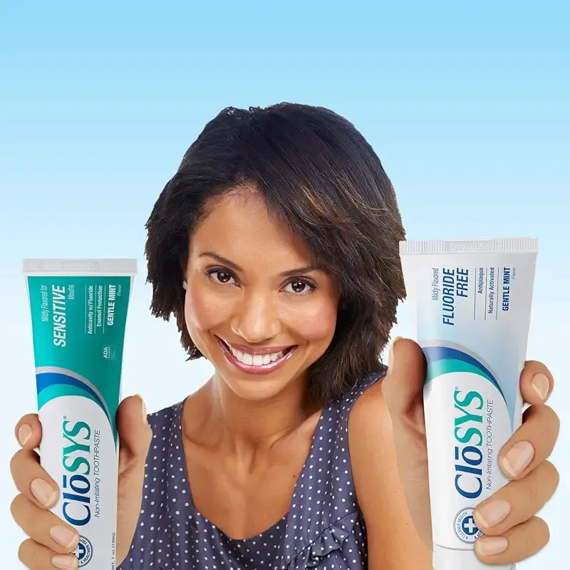 CloSYS Fluoride Toothpaste, 7 Ounce, Gentle Mint, Whitening, Enamel Protection, Sulfate — Oral Care