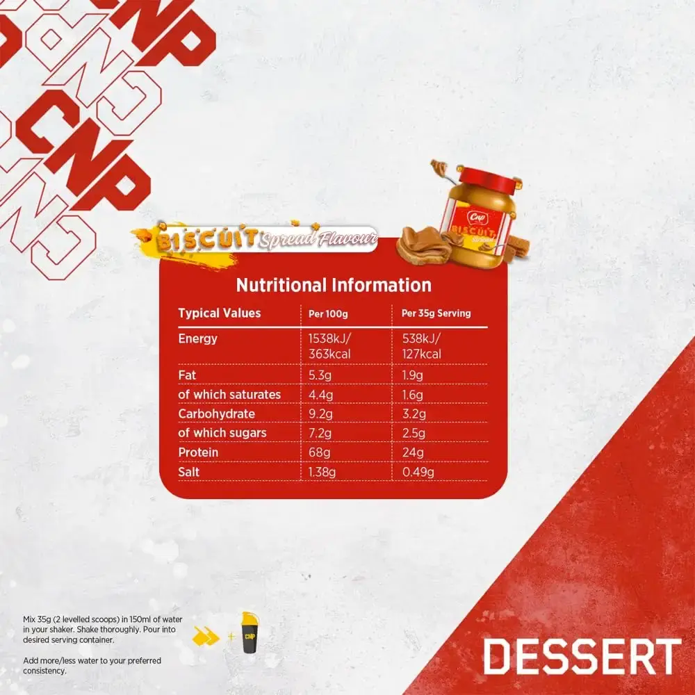 CNP Professional High Protein Dessert Mix 25g of Dual Release Protein with Micellar — 25 g
