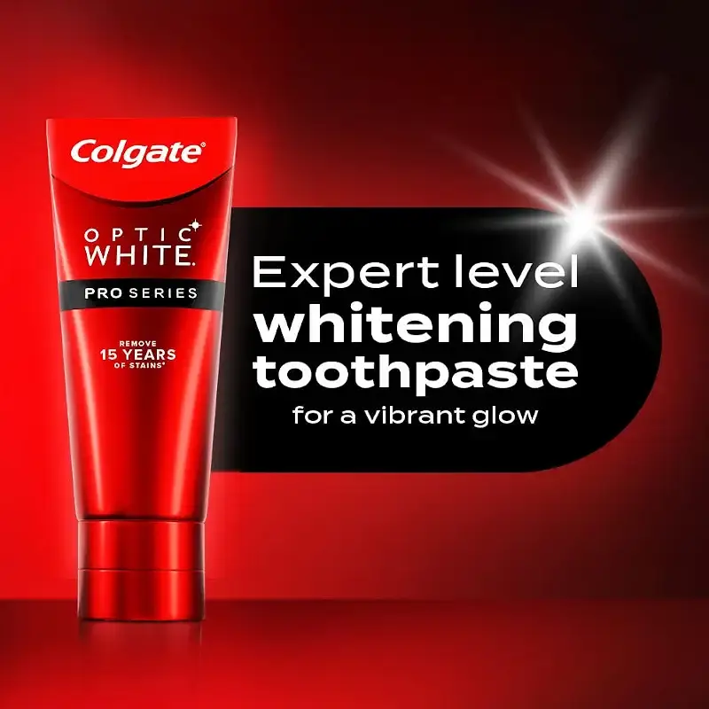 Colgate Optic White Pro Series Whitening Toothpaste with 5% Hydrogen Peroxide, Stain — Oral Care