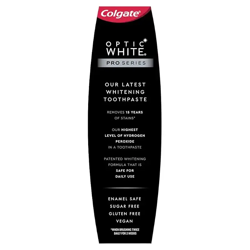 Colgate Optic White Pro Series Whitening Toothpaste with 5% Hydrogen Peroxide, Stain — Oral Care
