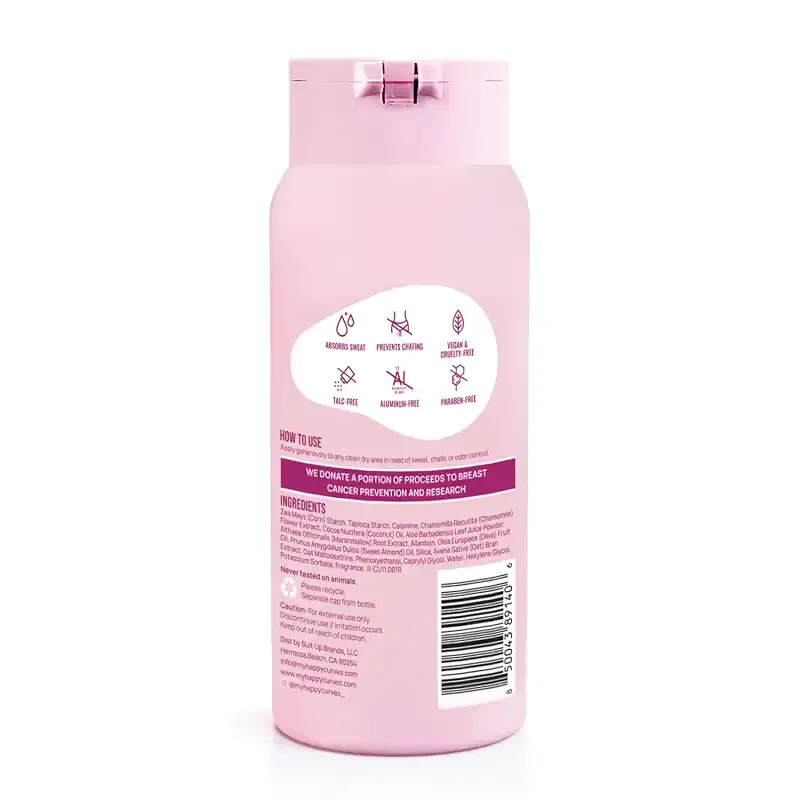 Comfort Powder: Talc Free Anti Chafe Body & Foot Powder Deodorant to Control Inner Thigh — 4 oz