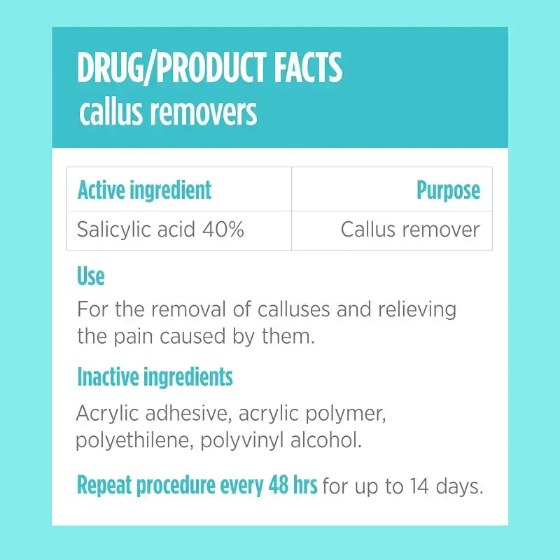 Comfort Zone Medicated Callus Removers, Effective Callus Removal Treatment with Salicylic — Body Support
