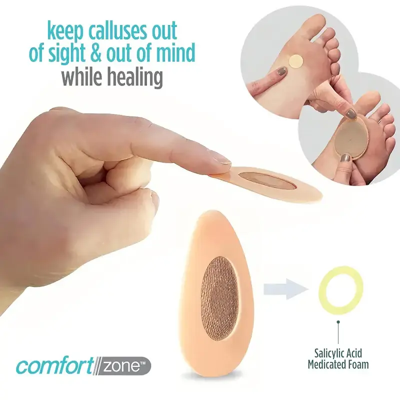 Comfort Zone Medicated Callus Removers, Effective Callus Removal Treatment with Salicylic — Body Support