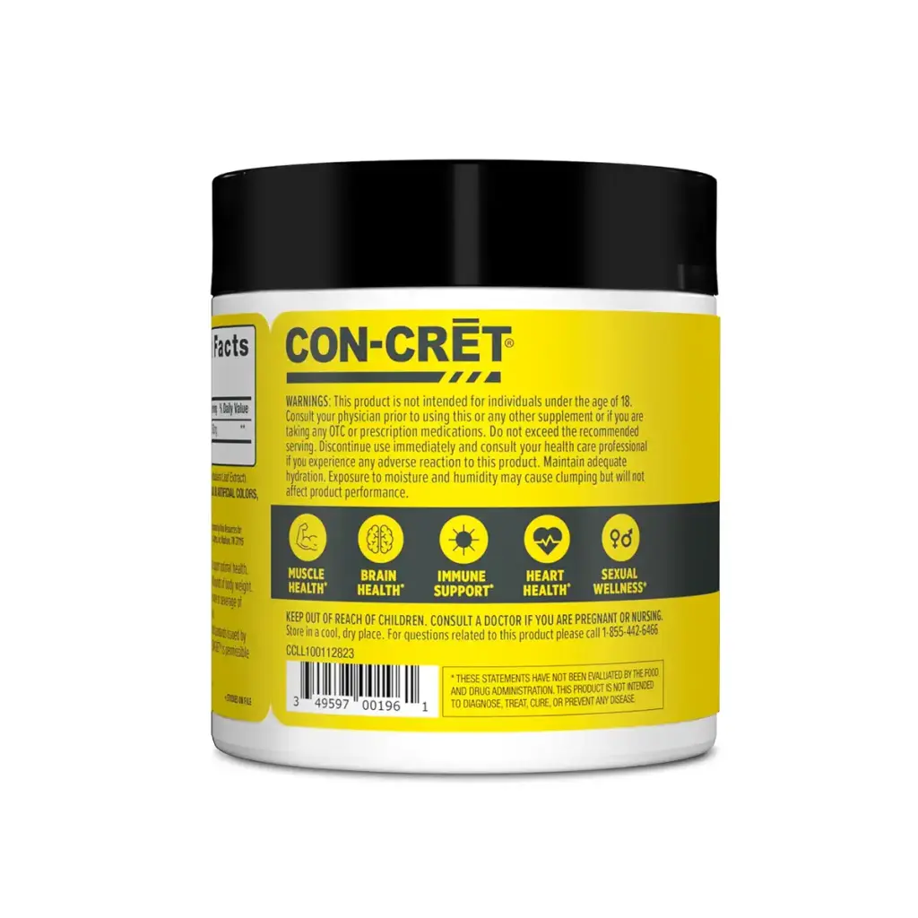 CON-CRET Creatine HCl Powder | Muscle Cognitive Cellular Energy Support | No Bloating or — Unflavoured
