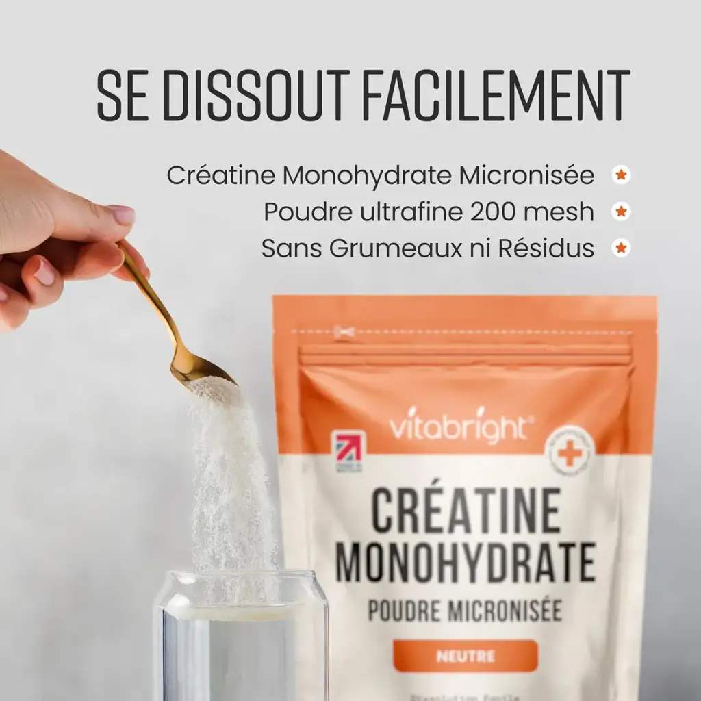 Cr atine Monohydrate en Poudre Micronis e | Sachet 400 g | 114 Portions | Creatine — 400 g
