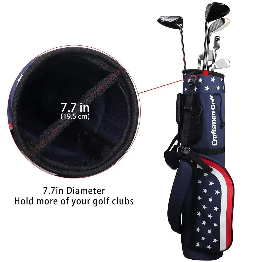 Craftsman Golf Star and Stripes Red White Blue Lightweight Easy Carry Shoulder Sunday — CRAFTSMAN GOLF