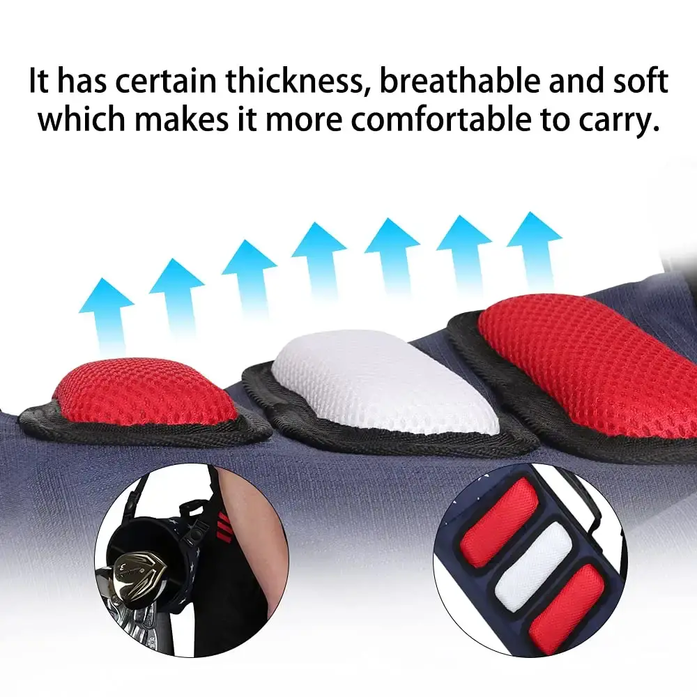 Craftsman Golf Star and Stripes Red White Blue Lightweight Easy Carry Shoulder Sunday — Golf
