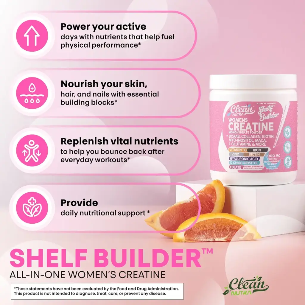 Creatine for Women | Creatine Monohydrate + BCAA Powder Myo-Inositol Collagen Biotin — Powder