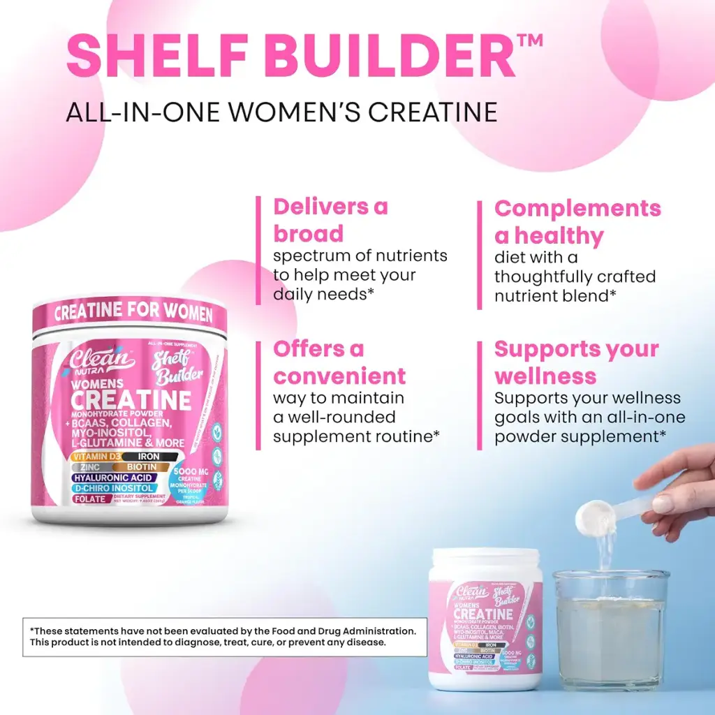 Creatine for Women | Creatine Monohydrate + BCAA Powder Myo-Inositol Collagen Biotin — Sports Nutrition