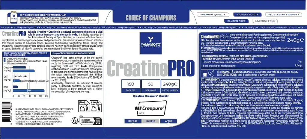 Creatine PRO Creapure Quality 1 unit (Pack de 1) — Sports Nutrition