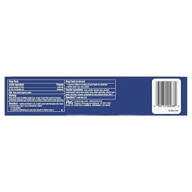 Crest 3D White Toothpaste Radiant Mint, 3.8 Ounce (Pack of 3) — Oral Care