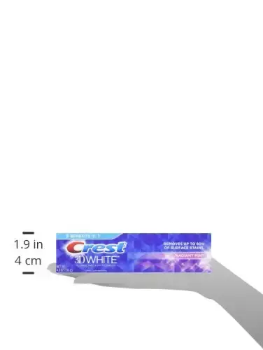Crest 3D White Toothpaste Radiant Mint, 3.8 Ounce (Pack of 3) — 3.8 oz