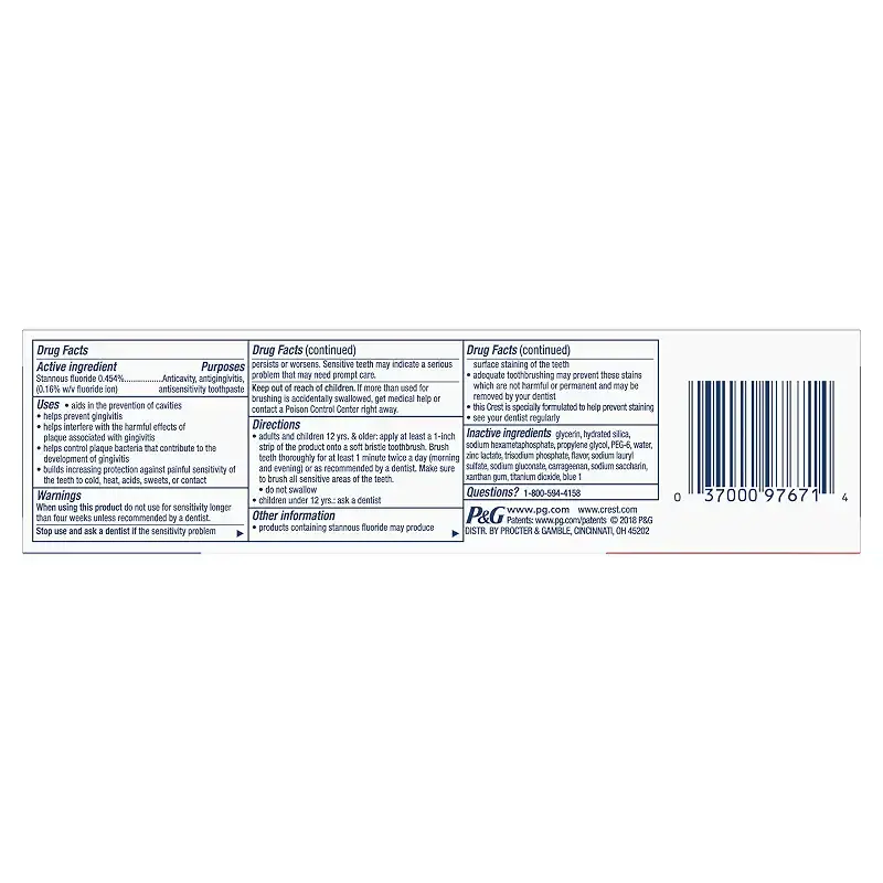 Crest Pro-Health Advanced Sensitive & Enamel Shield Toothpaste, 5.1 Ounce (Pack of 1) — 5.1 oz