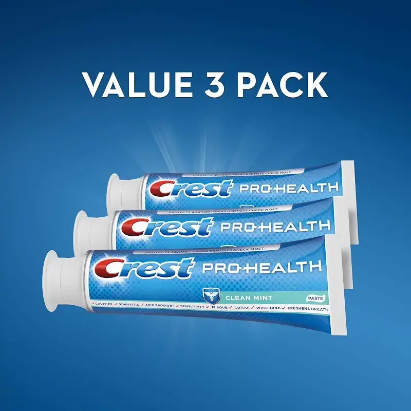 Crest Pro-Health Smooth Formula Toothpaste Clean Mint 4.6 oz 3 Count (Packaging May Vary) — 4.6 oz