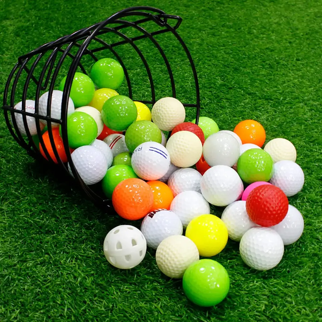 Crestgolf 2PCS Stainless Metal Golf Basket Golf Ball Container Ball Bucket 2 pack — Crestgolf