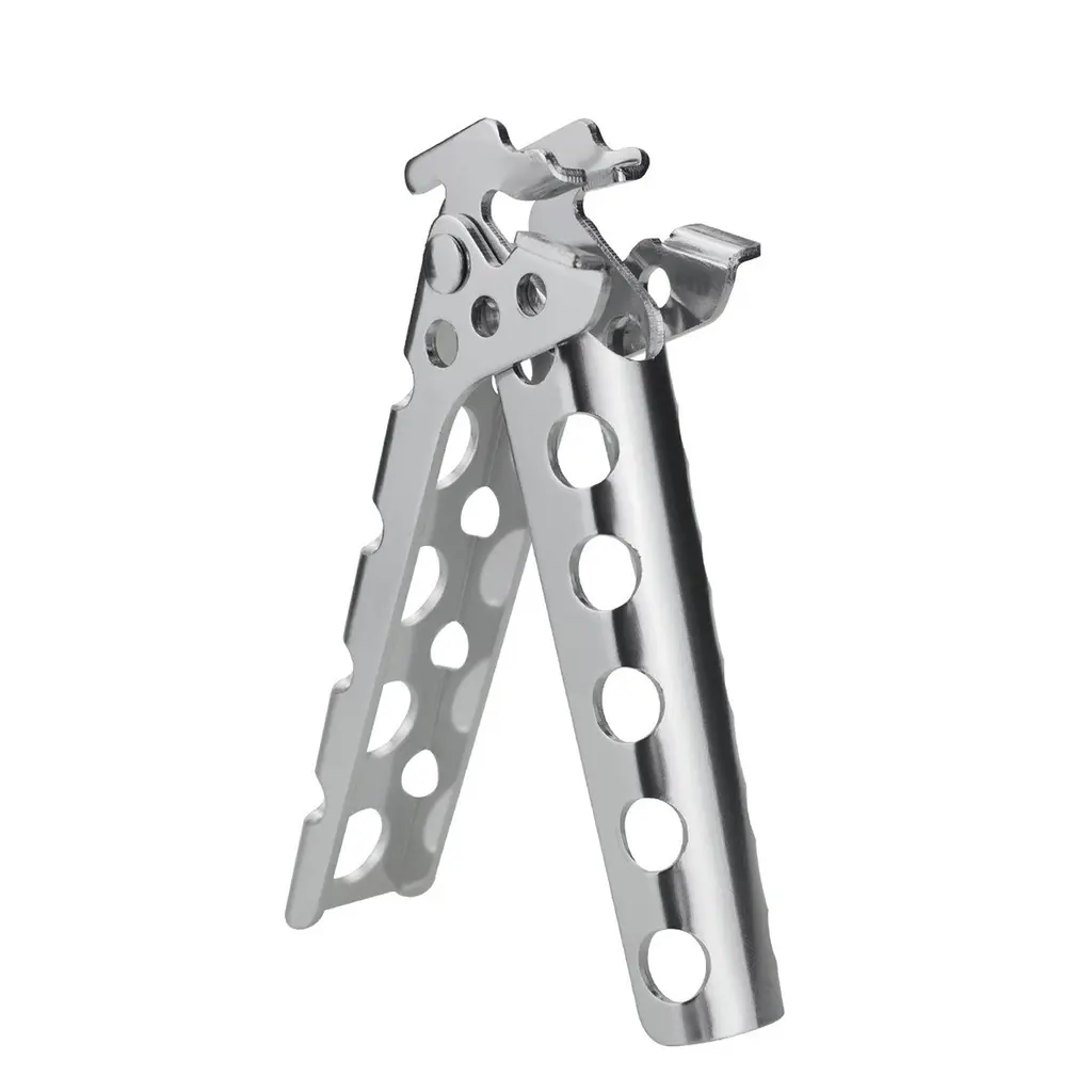 Cyberone Aluminum Bowl Pot Gripper Pan Gripper Hot Dish Plate Holder Pot Holder Lifter Clip Clamp for Outdoor Cooking Camping Picnic BBQ Length 4.9" 1pc