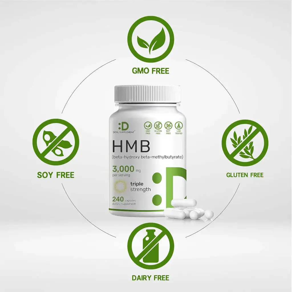 DEAL SUPPLEMENT Ultra Strength HMB Supplements 3 000mg Per Serving 240 Capsules | Third — Capsules