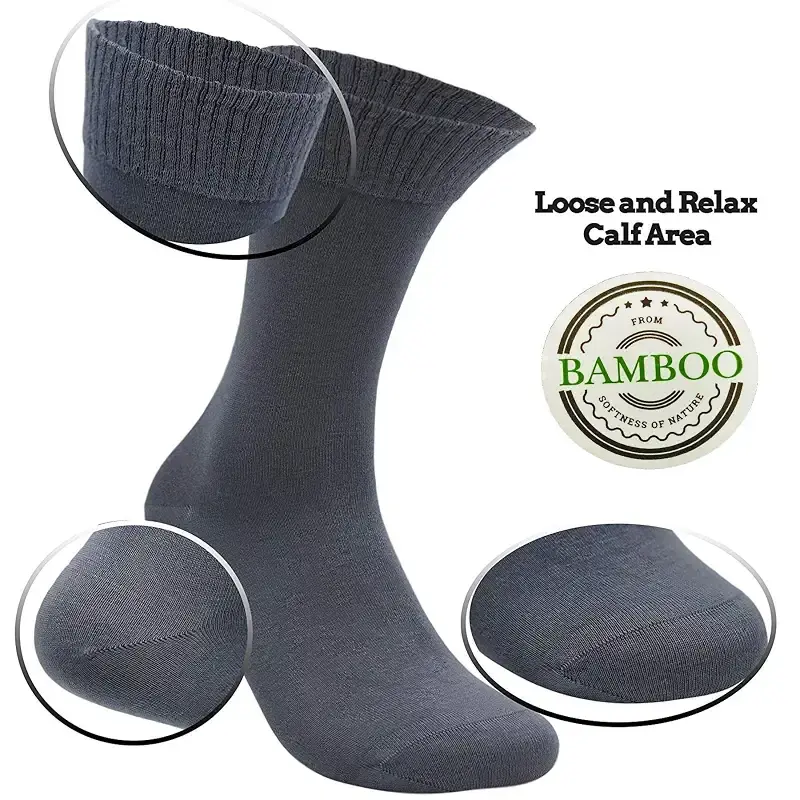 Diabetic Bamboo Socks Natural Comfortable Soft for Men Women - Made in Turkey for High — anatolian
