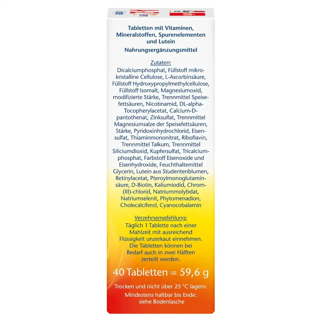 Doppelherz AZ Complete - Long-term vitamins - 23 vitamins minerals & trace elements PLUS — Tablets