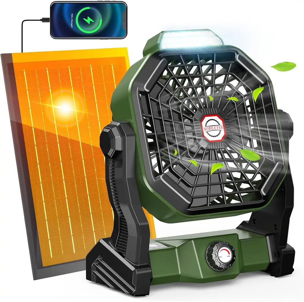 Dr.Chop 10800mAh Solar Powered Fan — product image