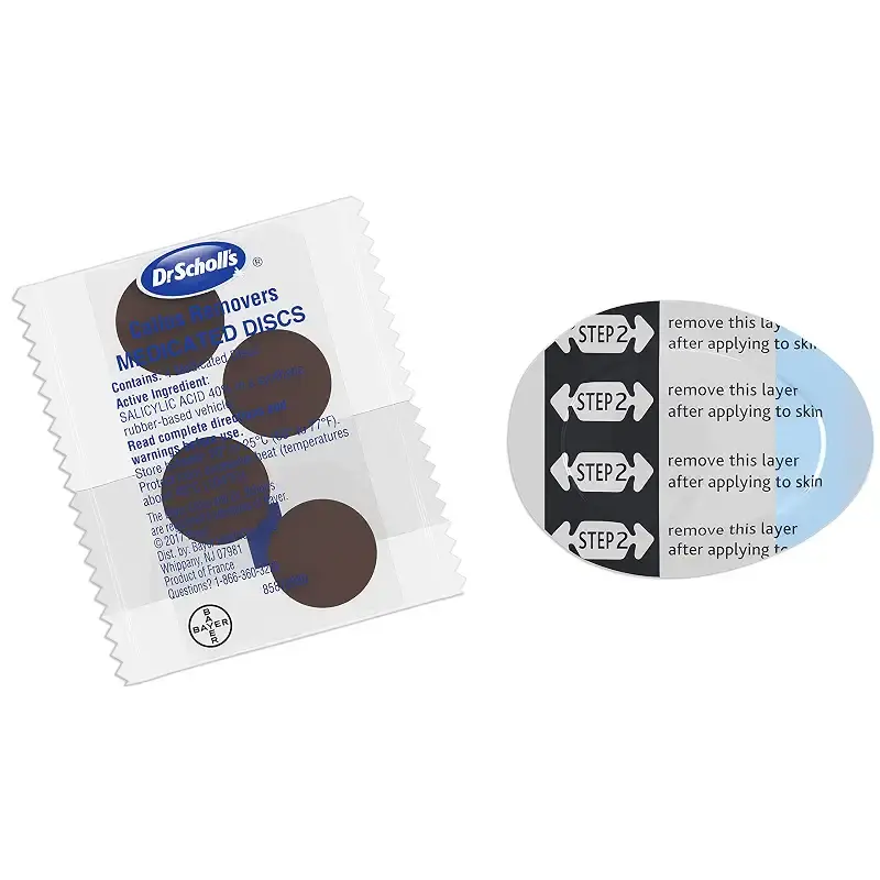 Dr Scholl's Duragel Callus Removers, 4 Cushions and 4 Medicated Discs, (Packaging May — Body Support