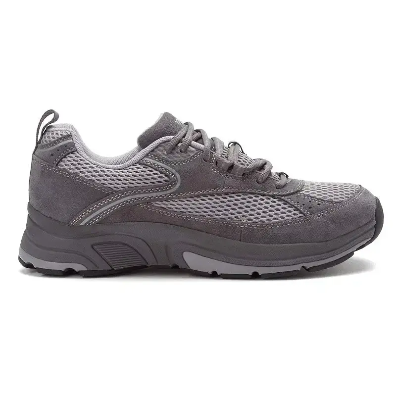 Drew Men's Aaron Comfortable Walking Shoe with Extra Depth 11 XX-Wide Grey Leather — Drew Shoe