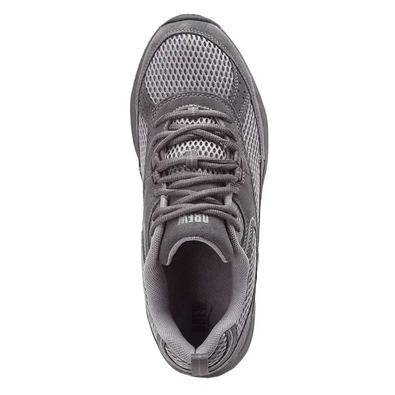 Drew Men's Aaron Comfortable Walking Shoe with Extra Depth 11 XX-Wide Grey Leather — Drew Shoe