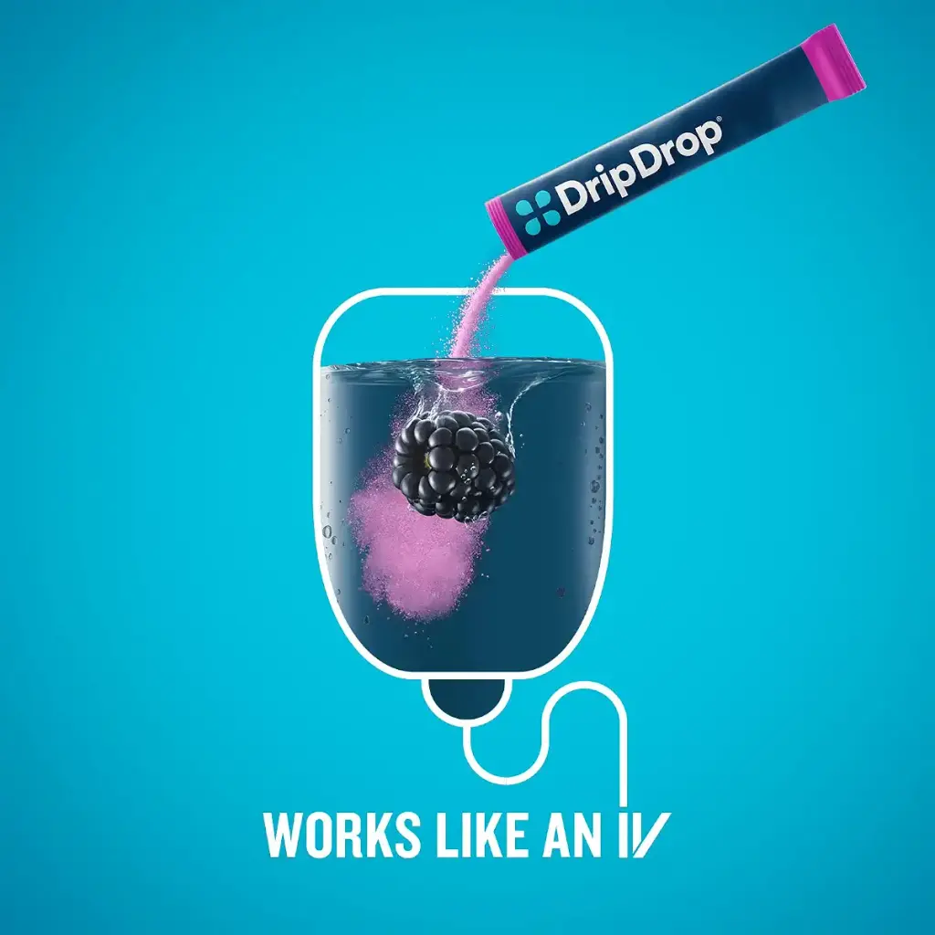 DripDrop ORS Hydration - Electrolyte Powder Packets - Watermelon, Berry, Orange, Lemon — pack of 32