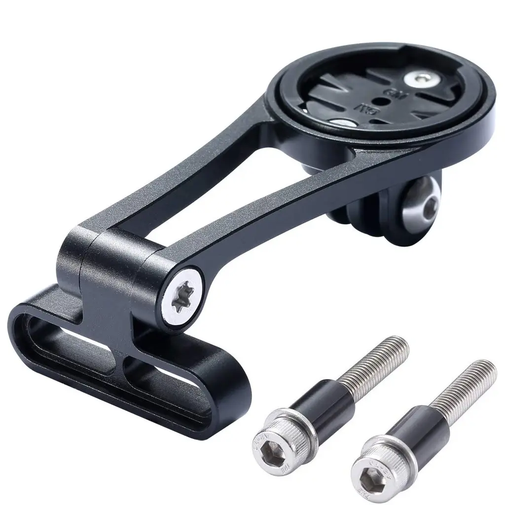 Dymoec adjustable bicycle bracket GPS bicycle computer bracket for Garmin Edge GoPro 25 130 200 500 520 80 820 1000 1030 GoPro camera and bicycle lighting black 36mm