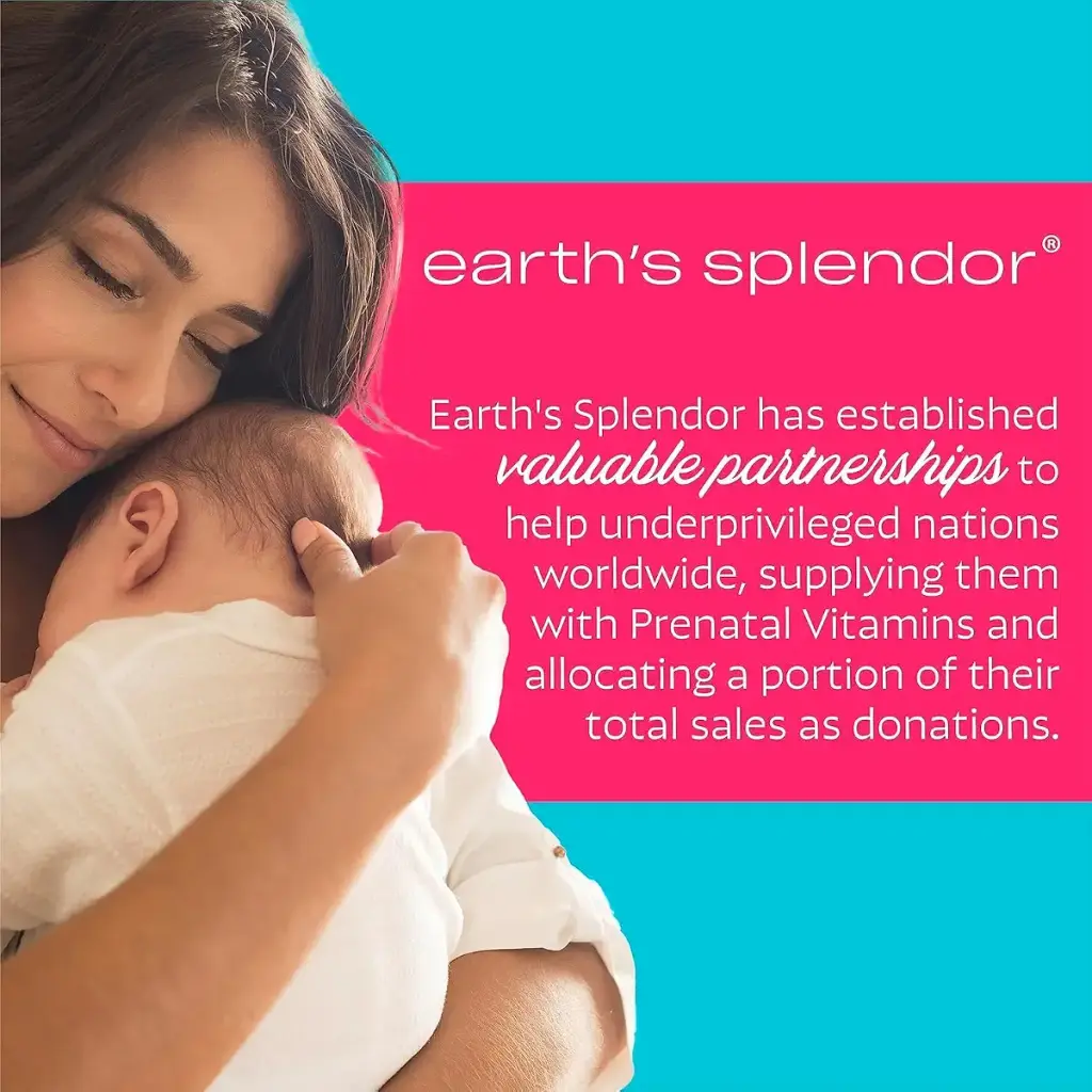 Earth's Splendor Prenatal Multivitamin: Supports a Healthy Pregnancy Growth/Brain — Tablets