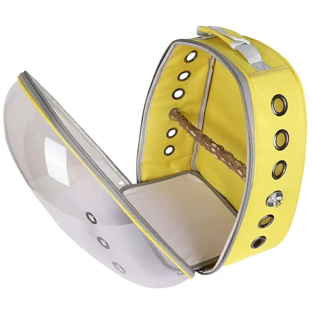 Eeneme Pet Parrot Carrier Bird Travel Bag Backpack Space Capsule Bag Transparent Backpack — Eeneme