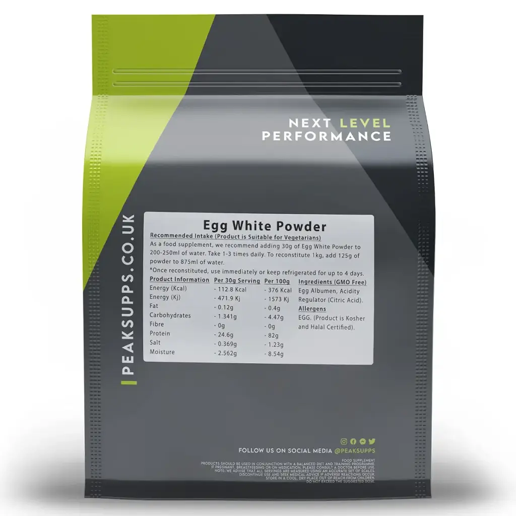 Egg White Powder 250g - High Protein | Vegetarian | Halal | Kosher 250 g (Pack of 1) — Powder