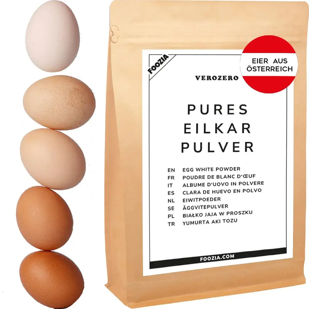 Eilklar powder pure egg clar powder eggs from Austria egg white powder egg whites fluid pulverized egg protein by foozia (175 g) tasteless 175 g