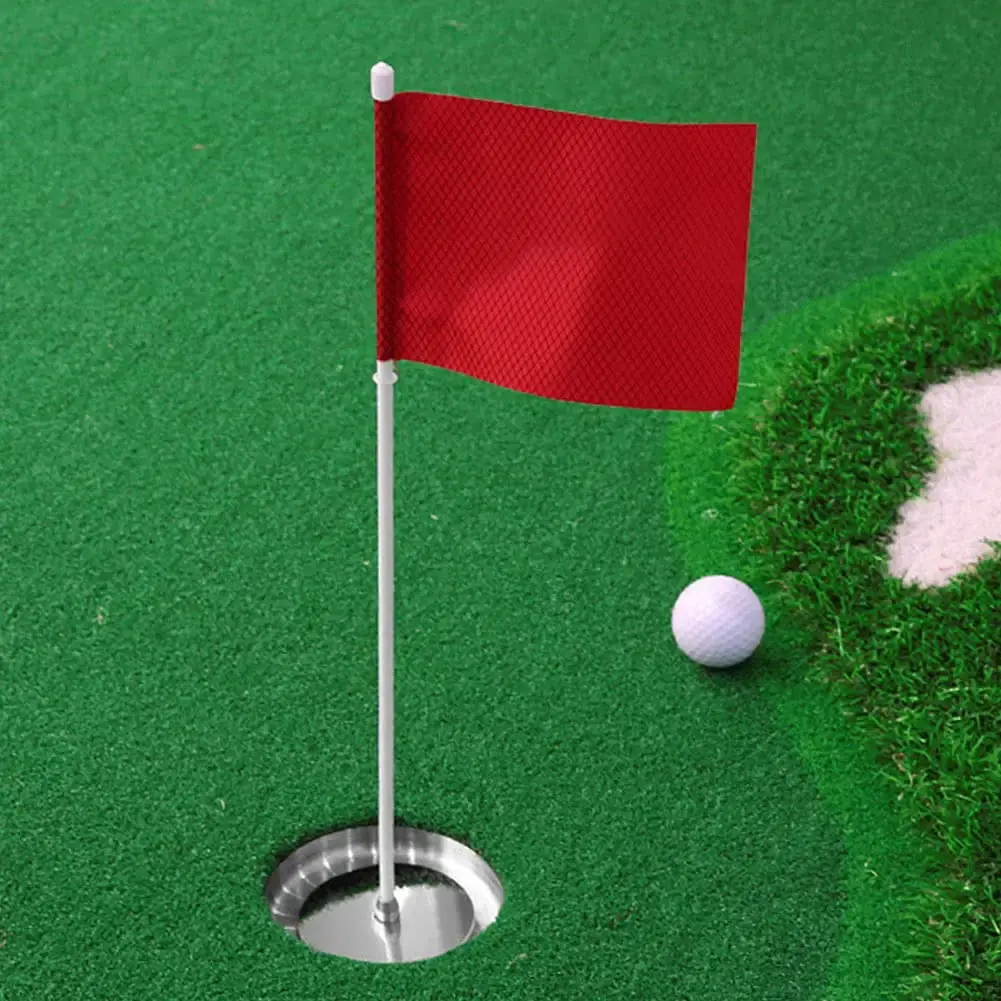 EKDJKK Golf Flagsticks Mini, Putting Green Flag for Yard, Trainging Accessory Practice — Golf