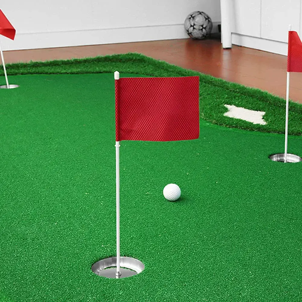 EKDJKK Golf Flagsticks Mini, Putting Green Flag for Yard, Trainging Accessory Practice — Golf
